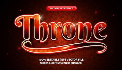 Premium Vector A Red And Gold Text Effect With The Wordshroudon It