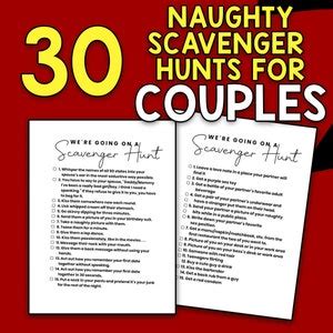 Best Value Printable Adult Scavenger Hunts For Couples Date Night Spice Up Your Life