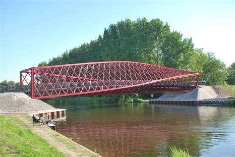 45m Long Helical Truss Vlaardingse Vaart Bridge Hgg 3d Profiling