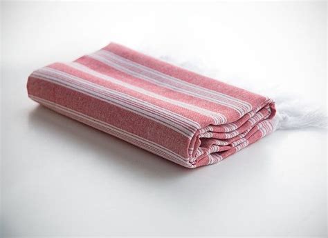 Istanbul Peshtemal Turkish Towel Fouta Red Bath Towel Beach Towel