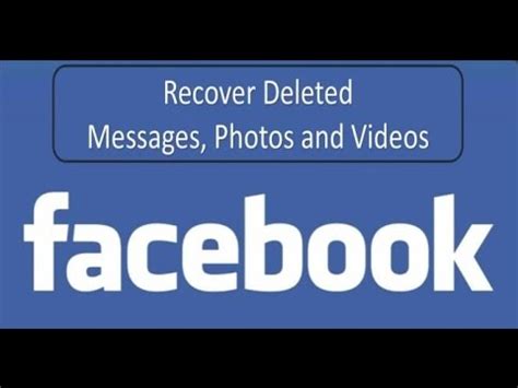 Using archiving as a source to recover deleted facebook messages if communication with a person is suspended for an indefinite time, you can send correspondence to the archive. How to Recover Deleted Messages Photos & Videos on ...