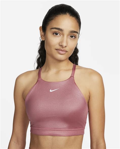 Nike Indy Shine Womens Light Support 2 Piece Pad High Neck Sports Bra