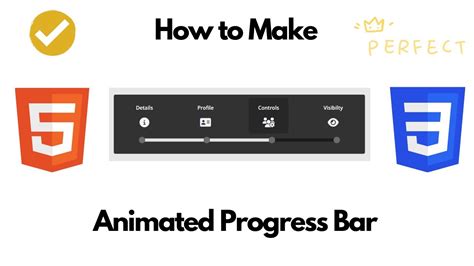How To Make Cool Animated Progress Bar With Html And Css Youtube