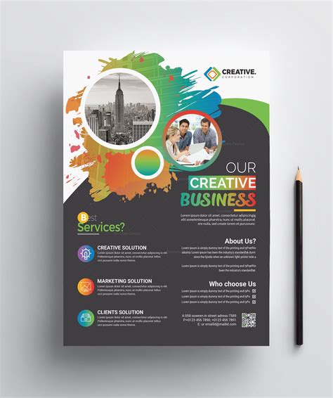 Colorful Print Flyer Template 002461 Template Catalog