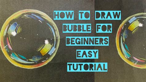 How To Draw A Bubble Using Color Pencil For Beginners Youtube