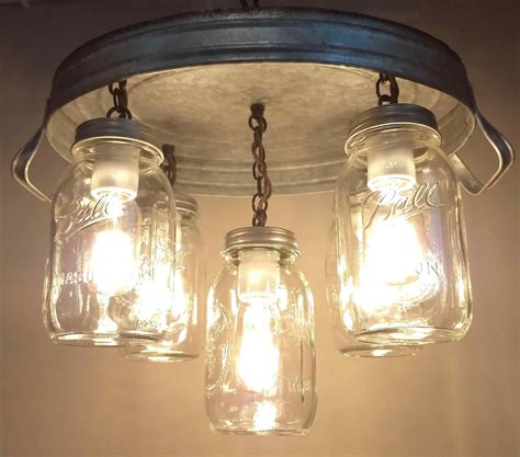 15 Diy Wonderful Mason Jar Ceiling Lights Design Ideas — Breakpr Jar