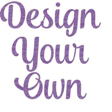 Design Your Own Glitter Sticker Decal Custom Sized Personalized