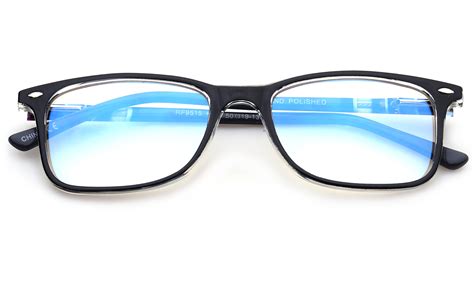 Blue Ray Blocking Lens Light Weight Frame Acetate Spring Temple