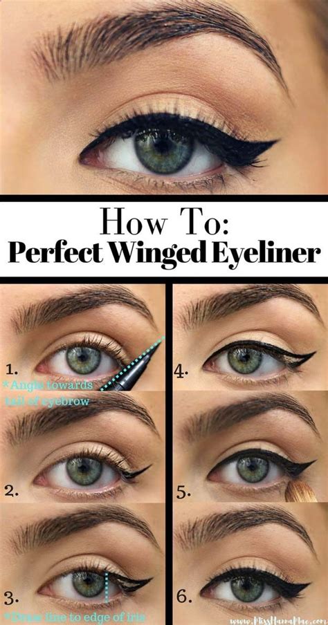 Winged Eyeliner Tutorials How To Perfect Winged Eyeliner Easy Step