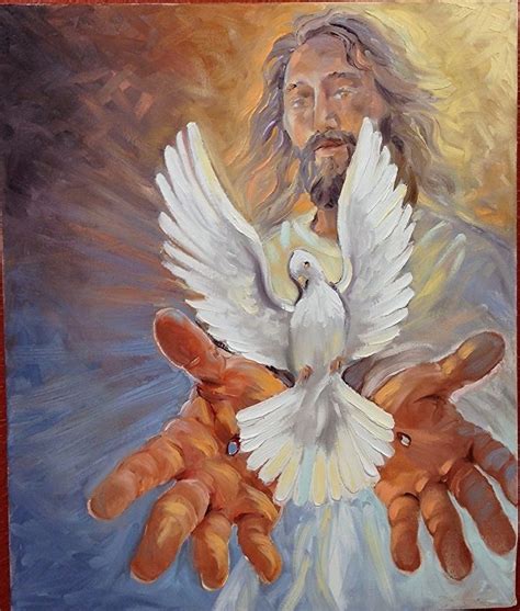 The T By Randy Friemel Oil 24 X 20 Holy Spirit Art Jesus