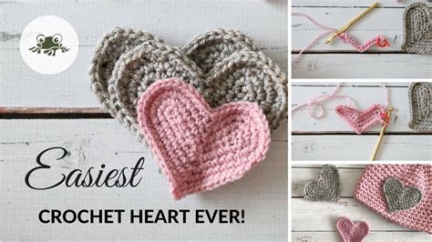 Super Easy Crochet Heart Tutorial Crochet Heart Pattern Crochet