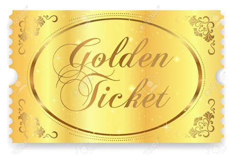 Gold Ticket Vector Template Design ... | Gold ticket, Ticket design, Template design