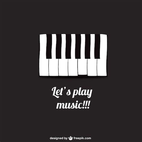 Free Vector Lets Play Music Poster