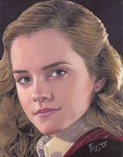 My Drawing Of Emma Watson As Hermione Granger From The Harry Potter