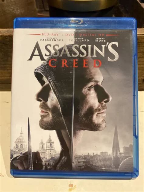 Assassins Creed Blu Ray Dvd 2 Disc Combo Michael Fassbender Free Ship 750 Picclick