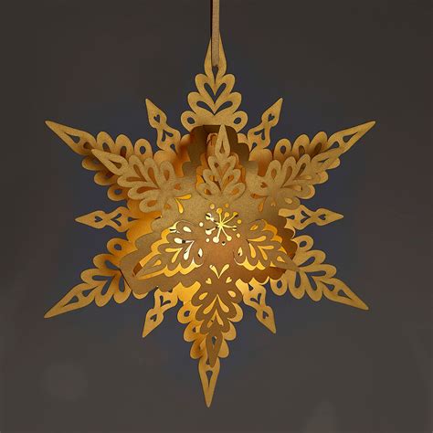 Gold Christmas Snowflake Deco Style For Winter Weddings