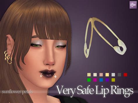 The Sims Resource Very Safe Lip Rings