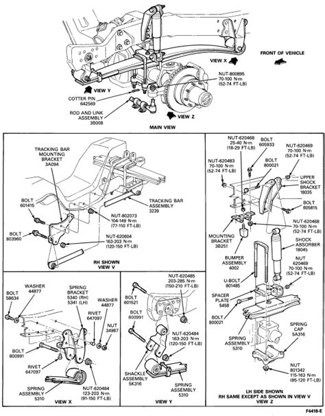 Ford F350 1993 Rear Axle Brake Line Diagrams And Schematics