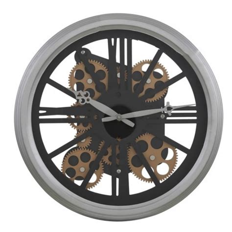 Silver Skeleton Wall Clock Wall Clocks Home Accessories