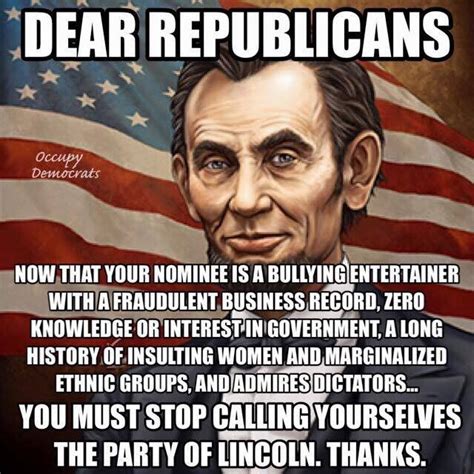 The Great American Disconnect Political Comments The Party Of Lincoln