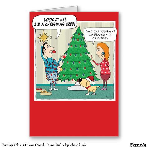 funny christmas card dim bulb holiday card in 2020 funny christmas cards