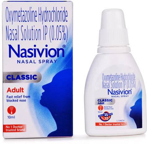 Nasivion Classic Adult Nasal Spray 10ml Buy On Healthmug