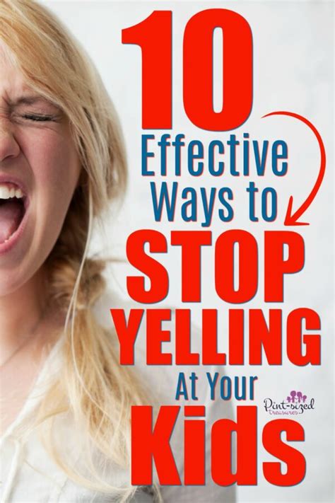 Yelling At Kids How To Stop · Pint Sized Treasures