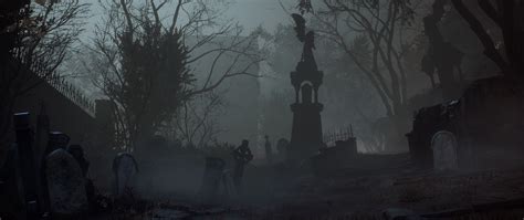 Vampyr Video Game Art Gothic Dark Mist London City Cemetery Wallpaper