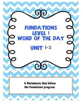 fundations level  trick words unit   fundations trick words words