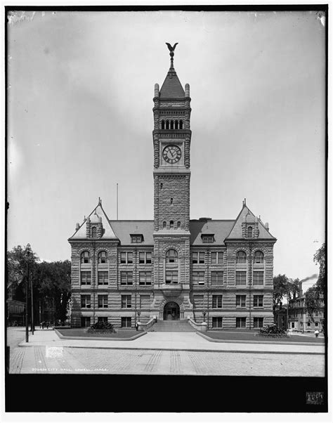 City Hall Lowell Massachusetts 1908 Rlowellma