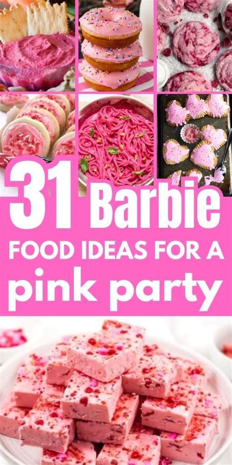 Barbie Food Ideas For Party Pink Party Foods Pink Party Theme Pink Snacks Barbie Theme Party
