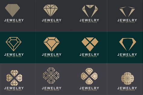Set Of Jewelry Logo Design 555157 Logos Design Bundles