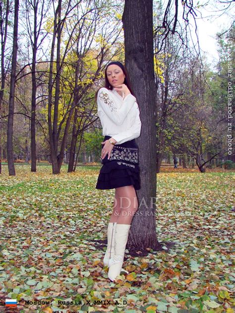 Girl In A Black Mini Skirt Moscow Russia Womens White Shirt With Embroidery Womens White