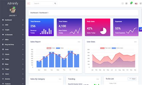 Vuejs Free Dashboard Template Templates Printable Download