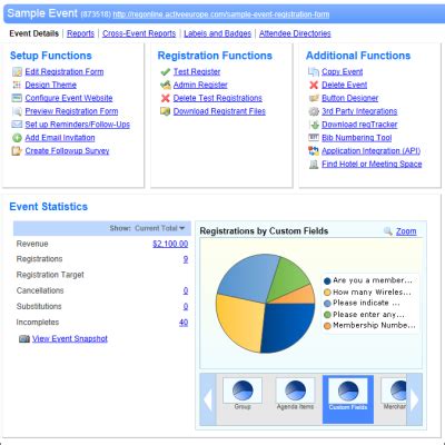 Event management software helps you plan future events and run ongoing events. Event Planning Software and Online Tools by Active Network
