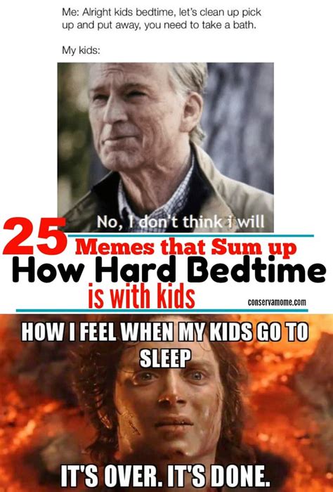 25 Memes That Sum Up How Hard Bedtime Is With Kids Conservamom