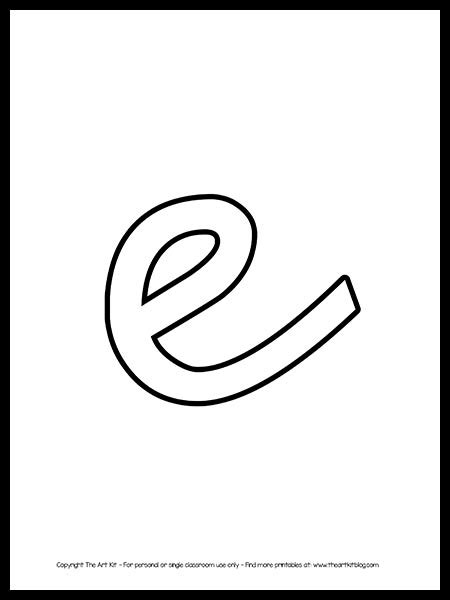 Cursive Letter E Clip Art