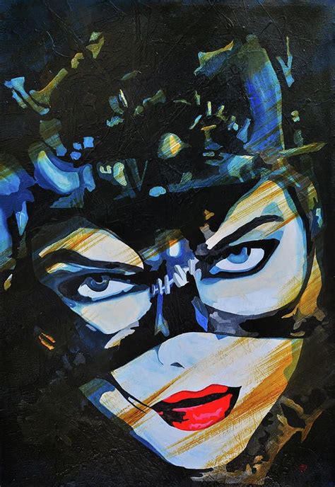 Meow Catwoman By Brad Jensen Catwoman Painting Catwoman Batman And