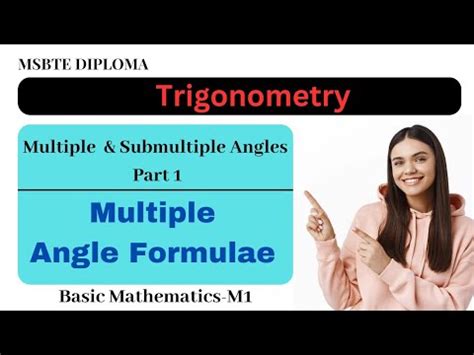 Trigonometry Multiple Submultiple Angles Part Multiple Angle