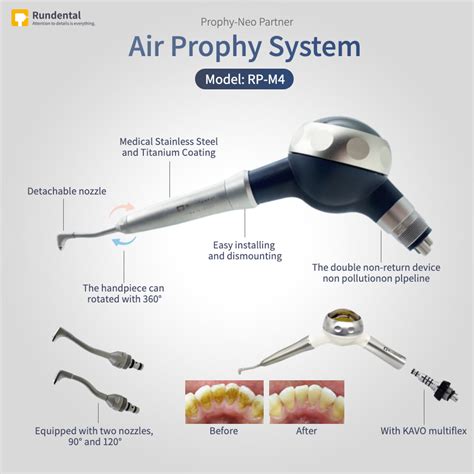 Dental Aluminium Alloy Air Polisher Prophy Neo Partner Rp M4 Rundental