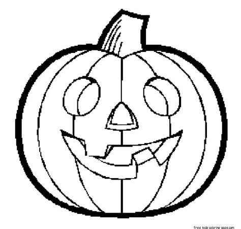 Kids can use their imagination to color the pumpkin with their favorite color. halloween pumpkins printable coloring pages for kidsFree ...