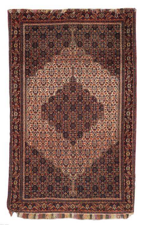 bonhams a senneh rug west persia circa 1880 206 x 133 cm very minor restoration to each end