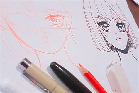 How To Draw A Manga Anime Styled Portrait Skillshare Student Project
