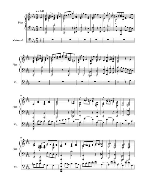 Bach Casadesuscelloconcertoinc Minor Piano Sheet Music For Piano