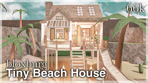 Bloxburg Tiny Beach House Speedbuild Youtube