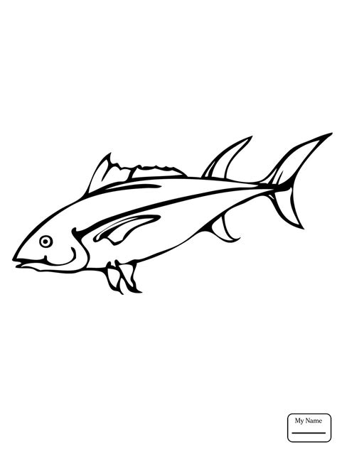 Yellowfin Tuna Coloring Page Coloring Pages