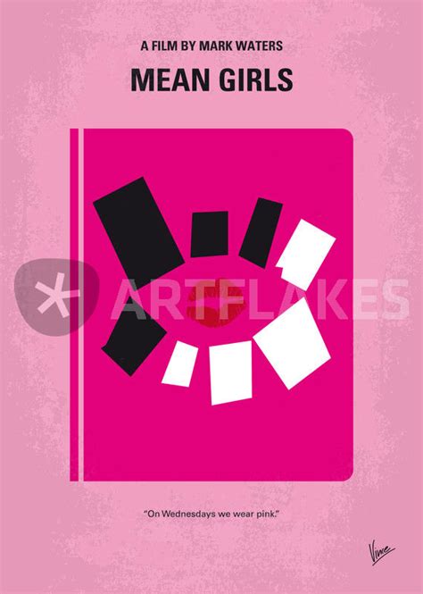 No458 My Mean Girls Minimal Movie Poster Graphic Illustration Art Prints And Posters By