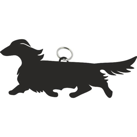 long haired dachshund silhouette  getdrawings