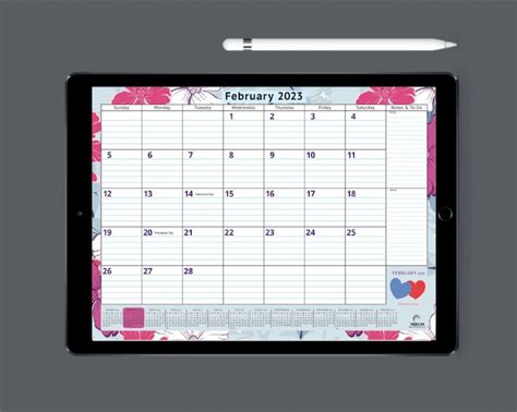 2023 Digital Dated Monthly Planner Calendar For Goodnotes Etsy