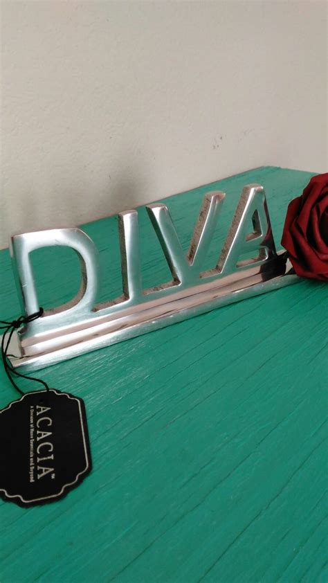 Diva Sign Diva Decor Diva On Mercari Mercari Making Out Metallic